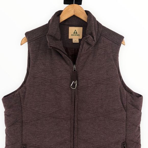 Ascend Purple Sleeveless Quilted Zip Front Vest size XXL - Picture 2 of 12